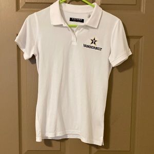 Vanderbilt white polo, size small